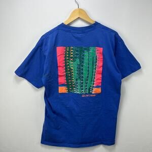 Vintage 90s Marlboro Neon Cactus Wild West Pocket T Shirt XL